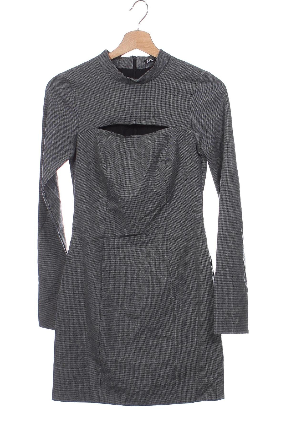 Kleid Zara, Größe XS, Farbe Grau, Preis € 18,99