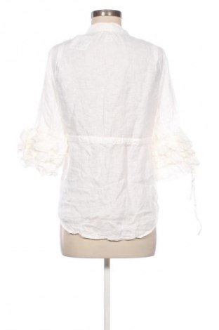 Γυναικεία μπλούζα 120% Lino, Μέγεθος L, Χρώμα Λευκό, Τιμή 63,00 €