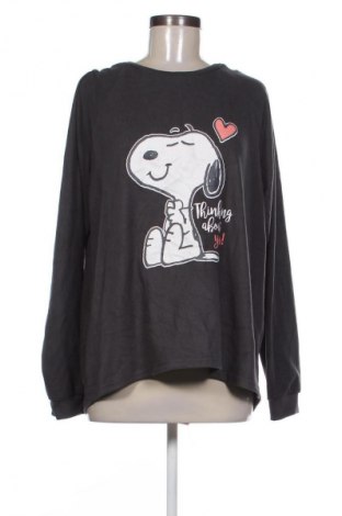 Дамска блуза Peanuts, Размер L, Цвят Сив, Цена 8,69 €
