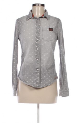 Damenbluse Superdry, Größe S, Farbe Grau, Preis € 19,94