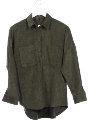 Дамска риза Zara, Размер XS, Цвят Зелен, Цена 8,18 €