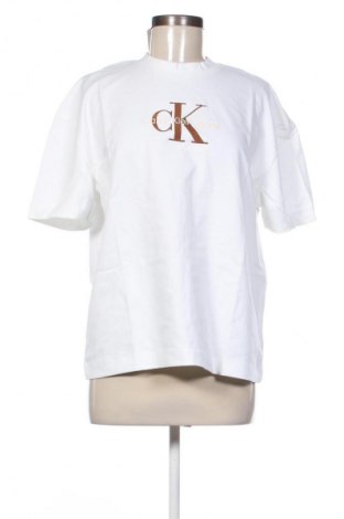 Damen T-Shirt Calvin Klein Jeans, Größe XS, Farbe Weiß, Preis € 41,99