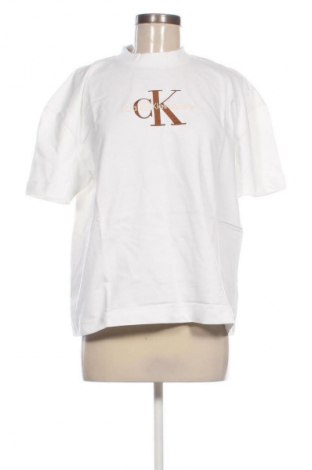 Damen T-Shirt Calvin Klein Jeans, Größe XS, Farbe Ecru, Preis € 51,99