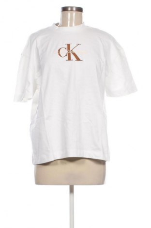 Damen T-Shirt Calvin Klein Jeans, Größe XS, Farbe Weiß, Preis € 51,99