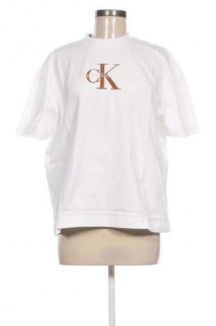 Damen T-Shirt Calvin Klein Jeans, Größe XS, Farbe Ecru, Preis € 51,99