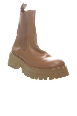 Γυναικεία μποτάκια Pull&Bear, Μέγεθος 37, Χρώμα  Μπέζ, Τιμή 16,90 €