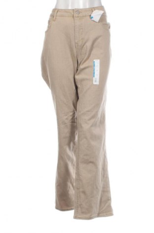 Damen Jeans Time and tru, Größe 3XL, Farbe Beige, Preis 21,99 €