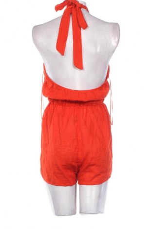 Kurzer Damenoverall Bershka, Größe M, Farbe Orange, Preis 10,11 €