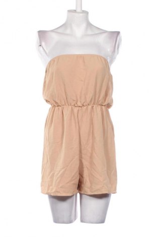 Női rövid overál Boohoo, Méret M, Szín Bézs, Ár 7 619 Ft