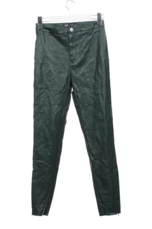Damenhose Zara, Größe XS, Farbe Grün, Preis 12,99 €