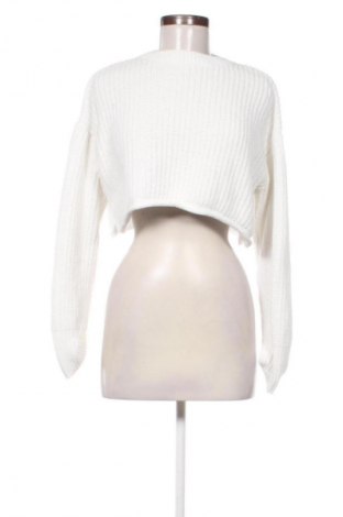 Γυναικείο πουλόβερ Bershka, Μέγεθος S, Χρώμα Λευκό, Τιμή 14,77 €