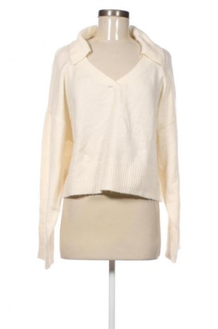 Damenpullover Bershka, Größe L, Farbe Ecru, Preis 30,99 €