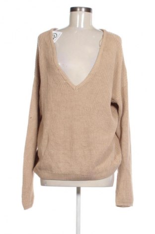 Dámsky pulóver NA-KD, Veľkosť L, Farba Béžová, Cena  10,95 €