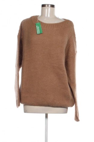 Γυναικείο πουλόβερ United Colors Of Benetton, Μέγεθος XL, Χρώμα Καφέ, Τιμή 56,99 €