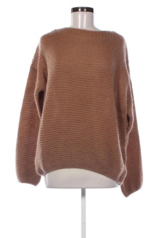 Γυναικείο πουλόβερ United Colors Of Benetton, Μέγεθος XL, Χρώμα Καφέ, Τιμή 56,99 €