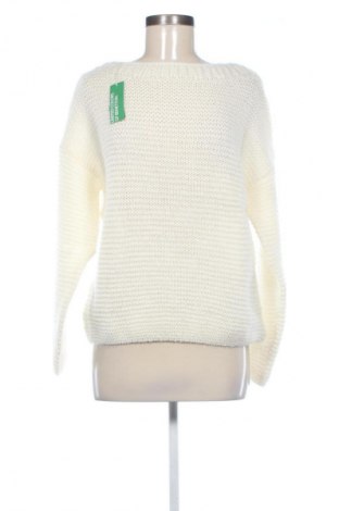 Damenpullover United Colors Of Benetton, Größe S, Farbe Weiß, Preis 61,99 €