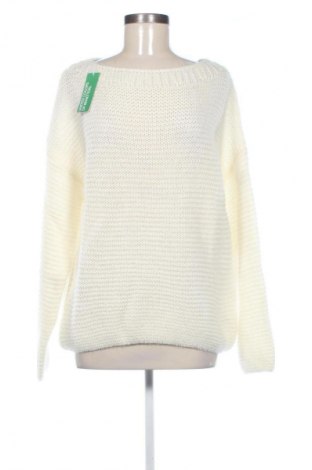 Női pulóver United Colors Of Benetton, Méret L, Szín Fehér, Ár 23 839 Ft