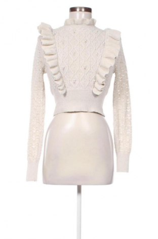 Damski sweter Zara, Rozmiar S, Kolor ecru, Cena 72,99 zł