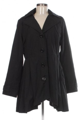 Damen Trench Coat Fransa, Größe L, Farbe Schwarz, Preis € 25,99