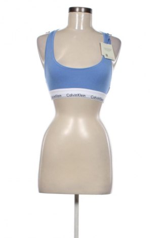 Damen Sporttop Calvin Klein, Größe S, Farbe Blau, Preis 39,99 €