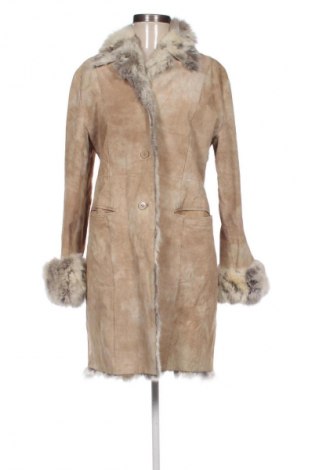 Damen Ledermantel Unbranded, Größe S, Farbe Beige, Preis € 154,99