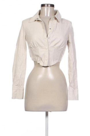 Női bőrdzseki Bershka, Méret S, Szín Ekrü
, Ár 12 397 Ft