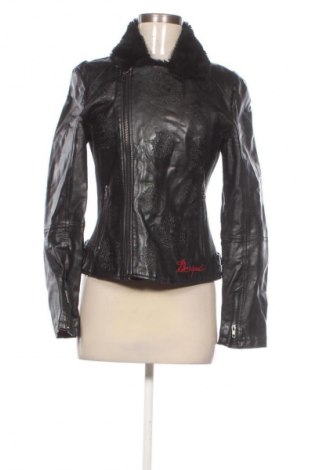 Damen Lederjacke Desigual, Größe M, Farbe Schwarz, Preis € 42,00
