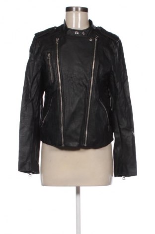 Dámská kožená bunda  H&M, Velikost L, Barva Černá, Cena  850,00 Kč