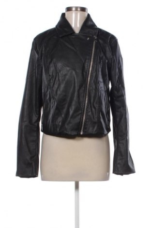 Női bőrdzseki H&M Divided, Méret L, Szín Fekete, Ár 11 239 Ft