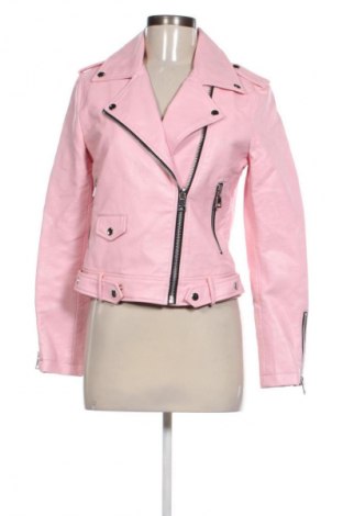 Női bőrdzseki Mango, Méret M, Szín Rózsaszín, Ár 19 835 Ft