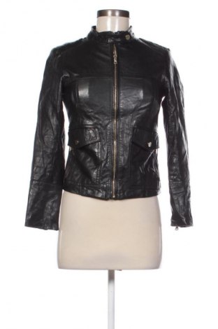 Női bőrdzseki Massimo Dutti, Méret XS, Szín Fekete, Ár 43 699 Ft