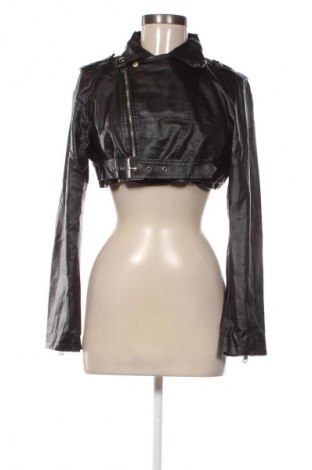 Дамско кожено яке SHEIN, Размер M, Цвят Черен, Цена 11,24 €