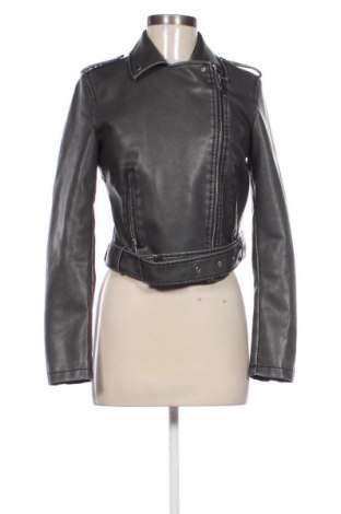 Дамско кожено яке Sinsay, Размер S, Цвят Черен, Цена 29,73 €