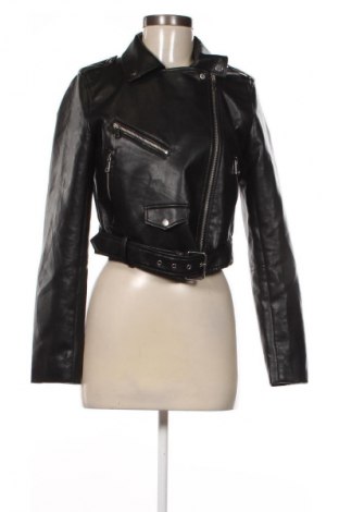 Damen Lederjacke Stradivarius, Größe M, Farbe Schwarz, Preis € 27,99