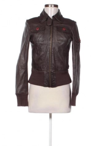 Női bőrdzseki Zara, Méret S, Szín Barna, Ár 18 786 Ft