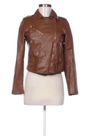 Női bőrdzseki Zara, Méret S, Szín Barna, Ár 8 640 Ft