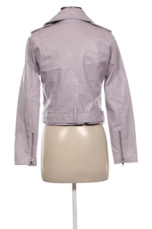 Női bőrdzseki Zara, Méret M, Szín Lila, Ár 9 829 Ft