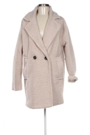 Damenmantel Bershka, Größe M, Farbe Ecru, Preis 42,99 €