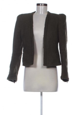 Damen Blazer Zara, Größe S, Farbe Grün, Preis 25,00 €