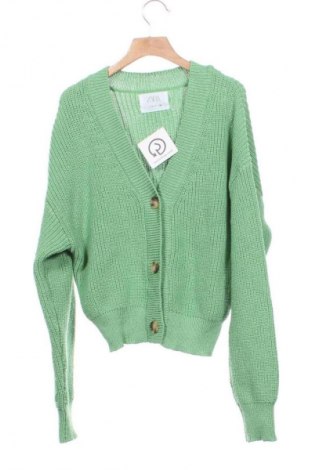 Kinder Strickjacke Zara, Größe 13-14y/ 164-168 cm, Farbe Grün, Preis 9,99 €