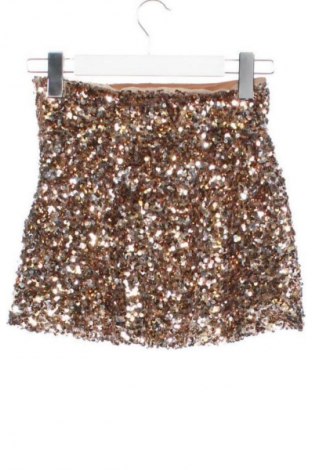Fustă pentru copii Zara, Mărime 7-8y/ 128-134 cm, Culoare Auriu, Preț 15,99 Lei