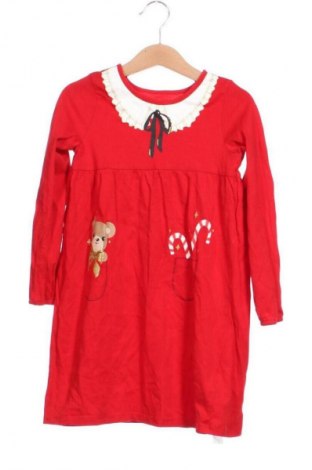 Детска рокля H&M, Размер 4-5y/ 110-116 см, Цвят Червен, Цена 11,24 €