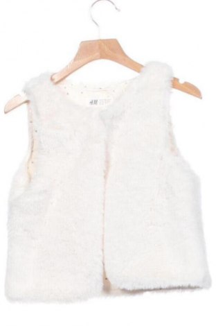 Kinderweste H&M, Größe 6-7y/ 122-128 cm, Farbe Weiß, Preis 10,99 €