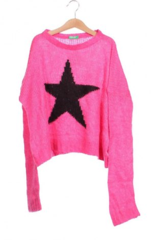 Kinderpullover United Colors Of Benetton, Größe 10-11y/ 146-152 cm, Farbe Rosa, Preis 8,99 €