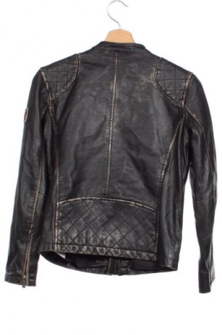 Детско кожено яке Pepe Jeans, Размер 11-12y/ 152-158 см, Цвят Черен, Цена 41,41 €