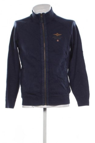 Męski kardigan Aeronautica Militare, Rozmiar L, Kolor Niebieski, Cena 222,99 zł