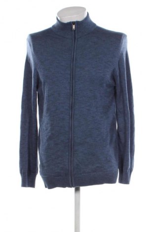 Jachetă tricotată de bărbați C&A, Mărime L, Culoare Albastru, Preț 41,99 Lei