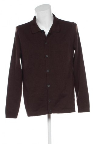 Jachetă tricotată de bărbați New Look, Mărime L, Culoare Maro, Preț 66,99 Lei