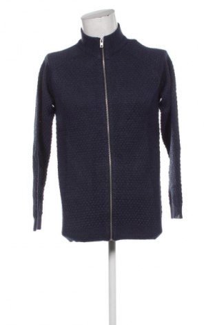 Jachetă tricotată de bărbați Rebel, Mărime L, Culoare Albastru, Preț 166,82 Lei
