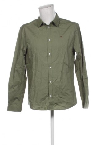 Мъжка риза Tommy Jeans, Размер XL, Цвят Зелен, Цена 53,68 €